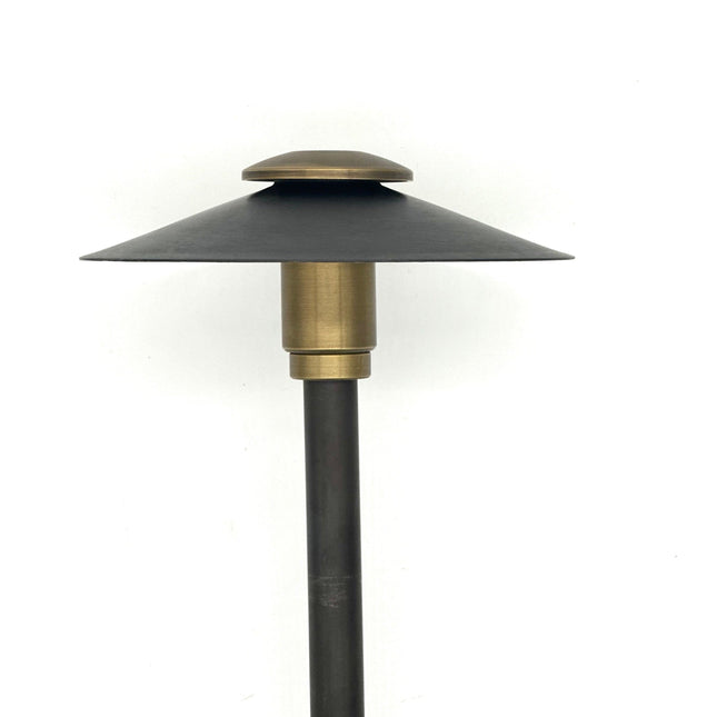 Stelvio Adjustable Black Brass Outdoor Path Light Landscape Pathway Lighting TriadCommerceInc