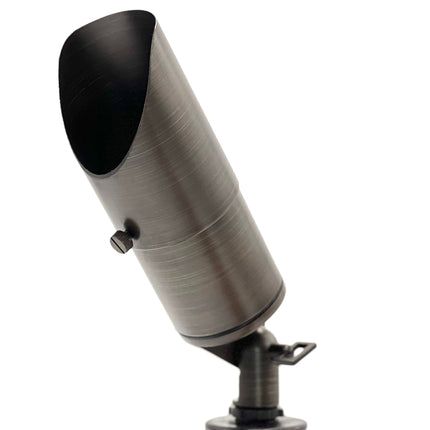 Rein Adjustable Brown Brass Outdoor Landscape Spotlight Spot Light TriadCommerceInc