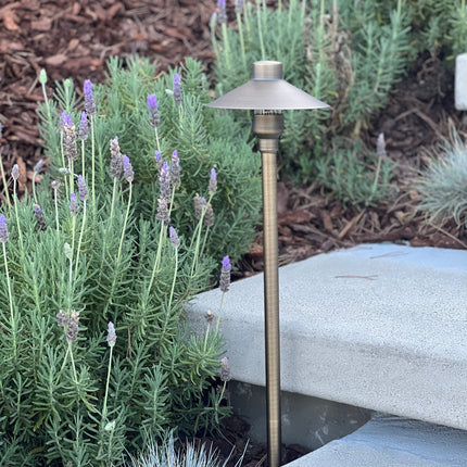 Tulay 18 Inch Antique Brass Outdoor Path Light Landscape Pathway Lighting TriadCommerceInc