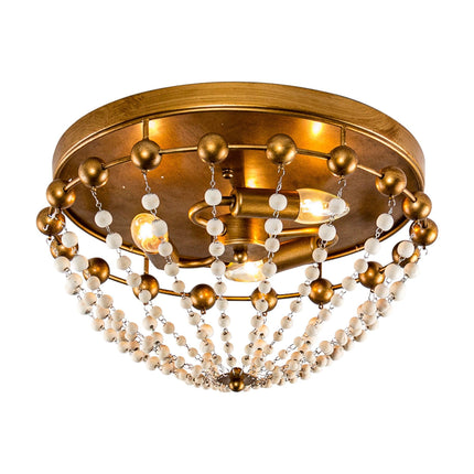 3-Light Golden Bohemian LED Modern Flush Mount Lighting Home Decor > Lighting > Ceiling Lights TriadCommerceInc Golden