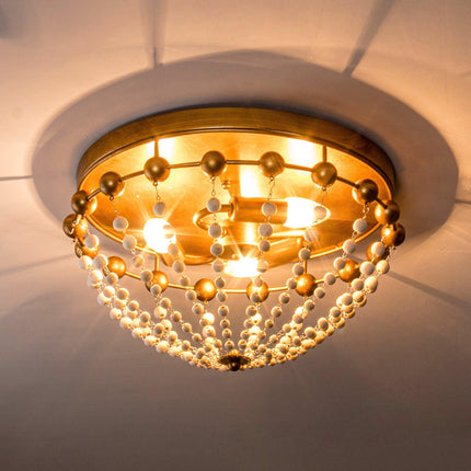 3-Light Golden Bohemian LED Modern Flush Mount Lighting Home Decor > Lighting > Ceiling Lights TriadCommerceInc
