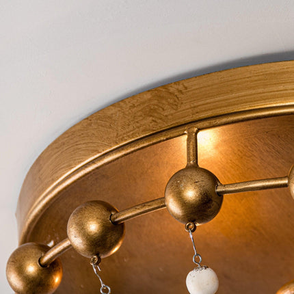 3-Light Golden Bohemian LED Modern Flush Mount Lighting Home Decor > Lighting > Ceiling Lights TriadCommerceInc