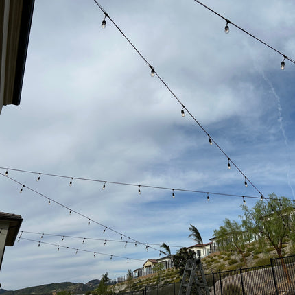 Outdoor LED Bistro String Lights 48 Feet String Lights TriadCommerceInc