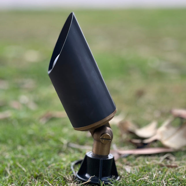 Stelvio Black Brass Low Voltage Garden Spotlight 12V Spot Light TriadCommerceInc
