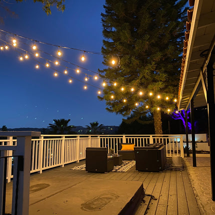 Outdoor LED Bistro String Lights 48 Feet String Lights TriadCommerceInc
