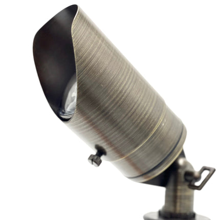 Rein Adjustable Brown Brass Outdoor Landscape Spotlight Spot Light TriadCommerceInc
