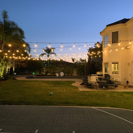 Outdoor LED Bistro String Lights 48 Feet String Lights TriadCommerceInc