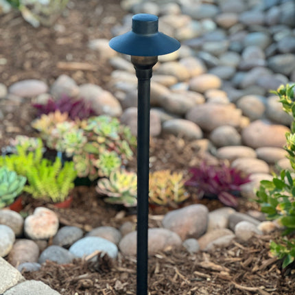 Tulay 18 Inch Brass Outdoor Low Voltage Path Light Path Light TriadCommerceInc