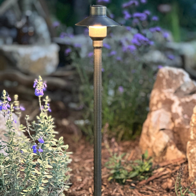 Tulay 18 Inch Antique Brass Outdoor Path Light Path Light TriadCommerceInc