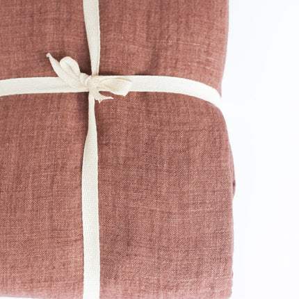Stone Washed Linen Throw Blanket Blankets TriadCommerceInc   