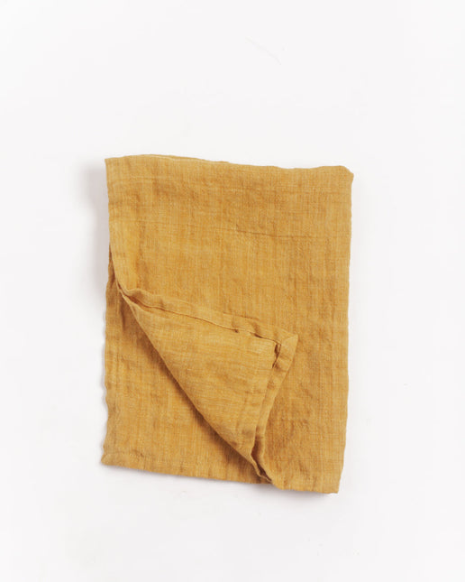 Stone Washed Linen Tea Towel Default TriadCommerceInc Gold  