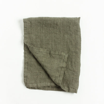 Stone Washed Linen Tea Towel Default TriadCommerceInc Sage  