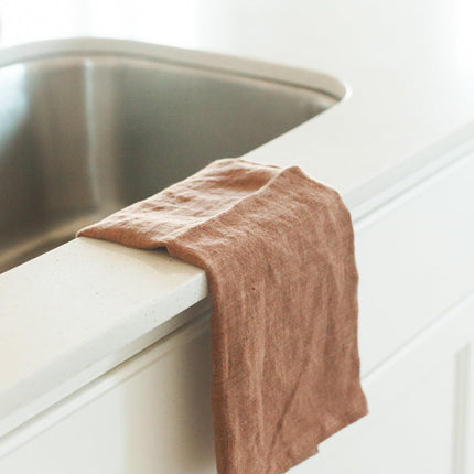 Stone Washed Linen Tea Towel Default TriadCommerceInc   