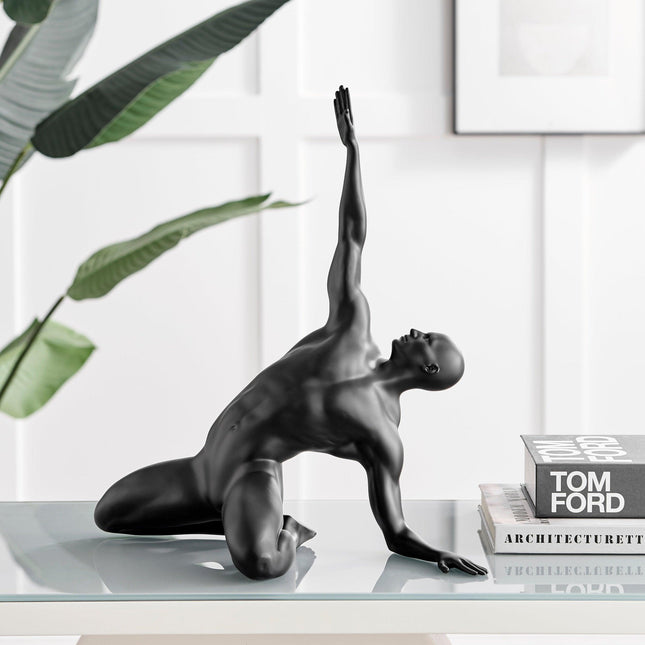 Invocation Man Sculpture // Matte Black Sculpture TriadCommerceInc   