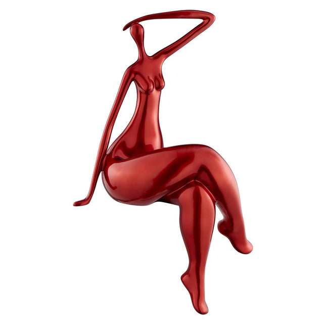 Isabella Sculpture //  Large Metallic Red Sculpture TriadCommerceInc   