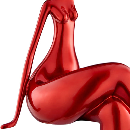 Isabella Sculpture //  Large Metallic Red Sculpture TriadCommerceInc   