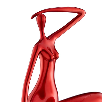 Isabella Sculpture //  Large Metallic Red Sculpture TriadCommerceInc   