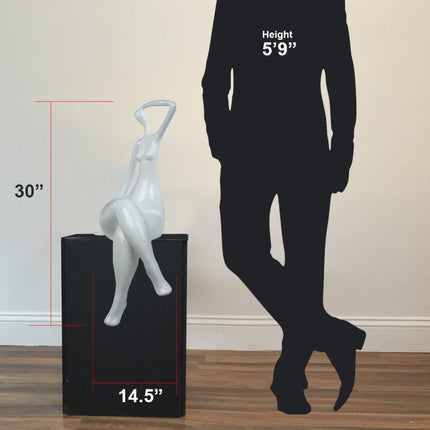 Isabella Sculpture // Large White Sculpture TriadCommerceInc   