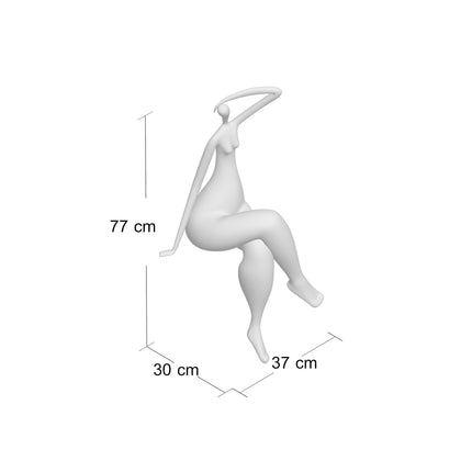 Isabella Sculpture // Large White Sculpture TriadCommerceInc   