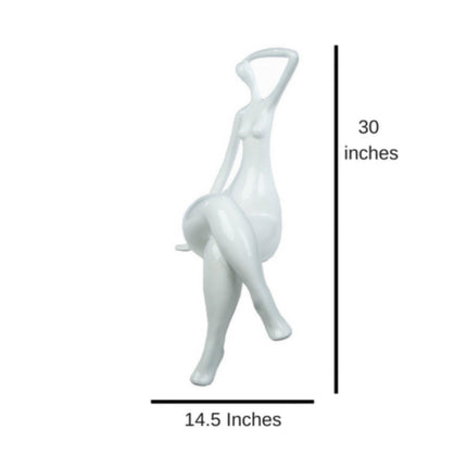 Isabella Sculpture // Large White Sculpture TriadCommerceInc   