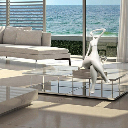 Isabella Sculpture // Large White Sculpture TriadCommerceInc   