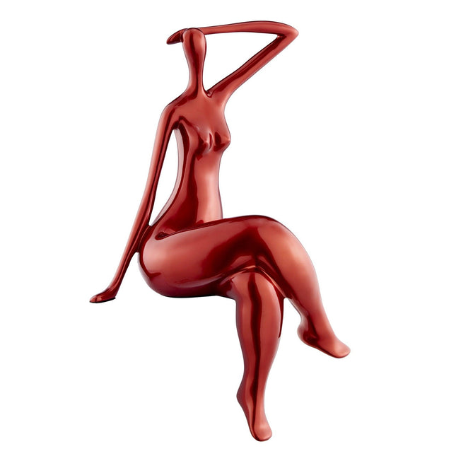 Isabella Sculpture // Small Metallic Red Sculpture TriadCommerceInc   
