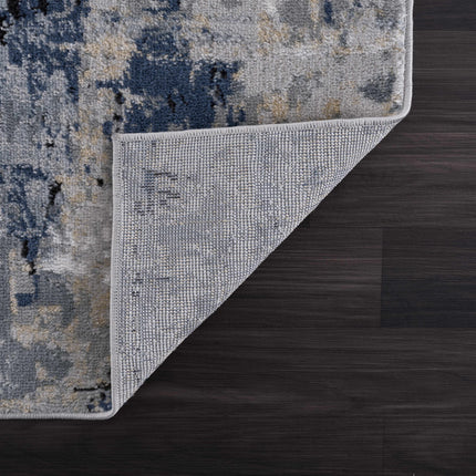 Campsall Blue Abstract Rug - Promo Rugs TriadCommerceInc