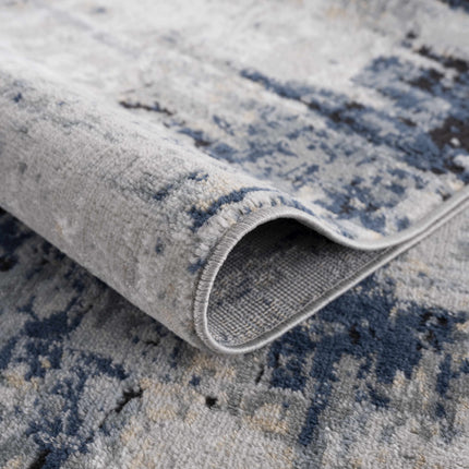 Campsall Blue Abstract Rug - Promo Rugs TriadCommerceInc