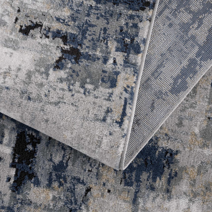 Campsall Blue Abstract Rug - Promo Rugs TriadCommerceInc