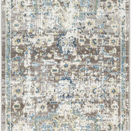 Cabacungan Gray & Blue Washable Area Rug Rugs TriadCommerceInc