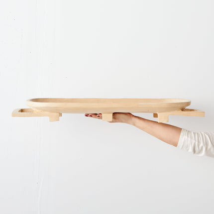 Swazi Long Wooden Serving Tray Décor Collection TriadCommerceInc