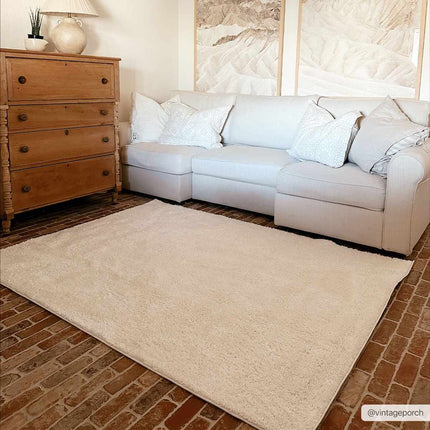 Judy White Washable Area Rug Rugs TriadCommerceInc