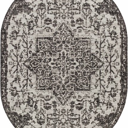 Charcoal Kilmacolm Indoor & Outdoor Rug - Clearance Rugs TriadCommerceInc