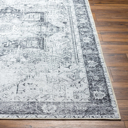 Rosman Black Tumble Dry Washable Rug - Promo Rugs TriadCommerceInc