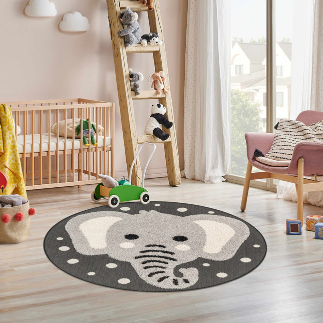 Kids Elephant Animal Print Nursery Area Rug - Clearance Rugs TriadCommerceInc