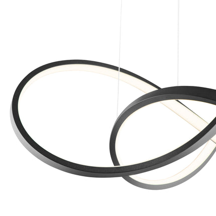 Knotted LED Dimmable Chandelier // Black Chandeliers TriadCommerceInc   