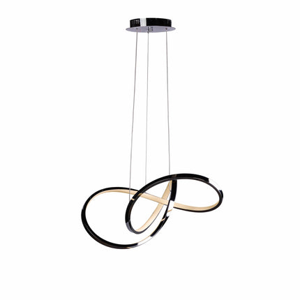Knotted LED Dimmable Chandelier // Chrome Chandeliers TriadCommerceInc   