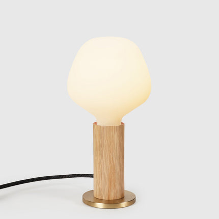 Knuckle Table Lamp in Oak + Enno Table Lamps TriadCommerceInc Oak