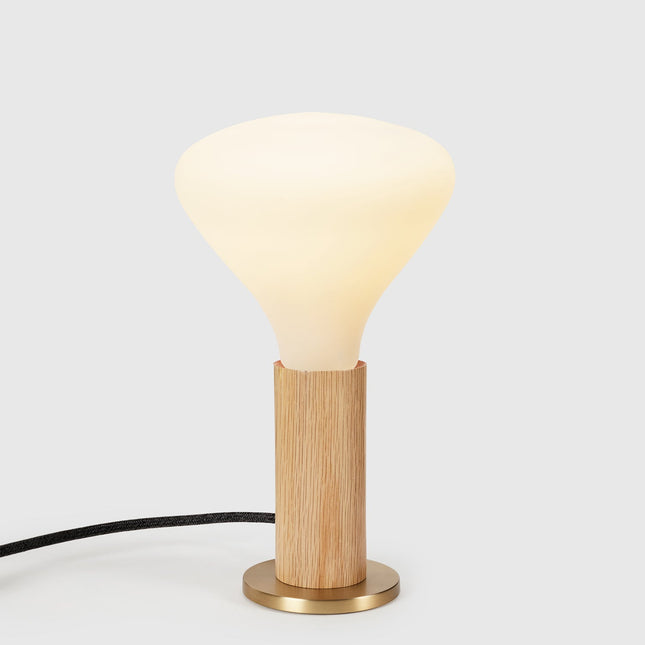 Knuckle Table Lamp in Oak + Noma Table Lamps TriadCommerceInc Oak
