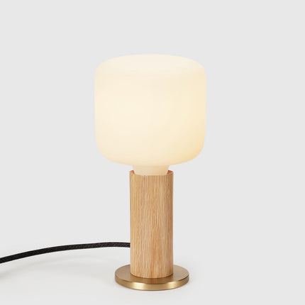 Knuckle Table Lamp in Oak + Oblo Table Lamps TriadCommerceInc Oak