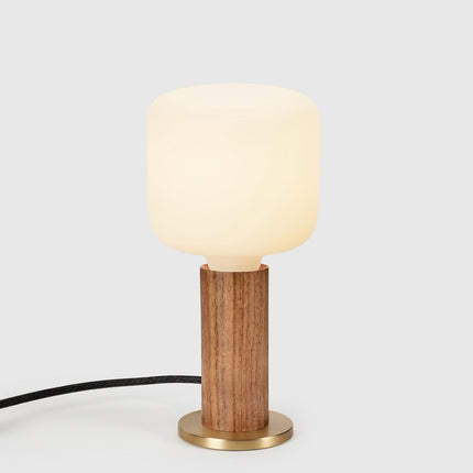 Knuckle Table Lamp in Walnut + Oblo Table Lamps TriadCommerceInc Walnut
