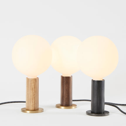 Knuckle Table Lamp in Oak + Sphere IV Home Decor > Lighting > Lamp > Table Lamps TriadCommerceInc