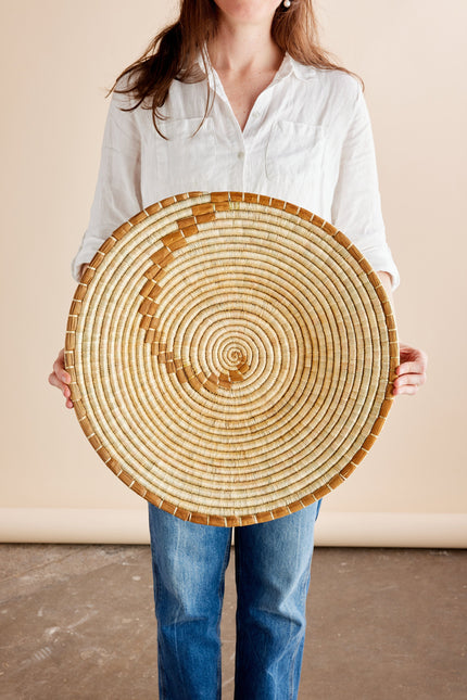 Konokono Banana Bark Basket Wall Basket TriadCommerceInc Large