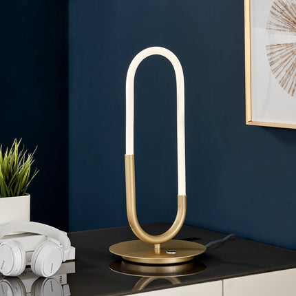 LED Single Clip Table Lamp Sandy Gold Modern Light Home Decor > Lighting > Lamp > Table Lamps TriadCommerceInc