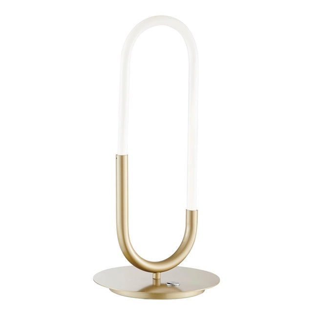 LED Single Clip Table Lamp Sandy Gold Modern Light Table Lamp TriadCommerceInc