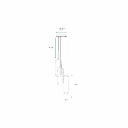 LED Three Clips Chandelier // Sandy Gold Chandeliers TriadCommerceInc   