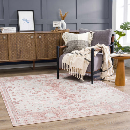 Zora Pink Area Rug Rugs TriadCommerceInc 5'2" x 7' Rectangle
