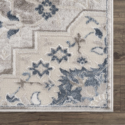 Calum Blue & Gray Area Rug - Clearance Rugs TriadCommerceInc