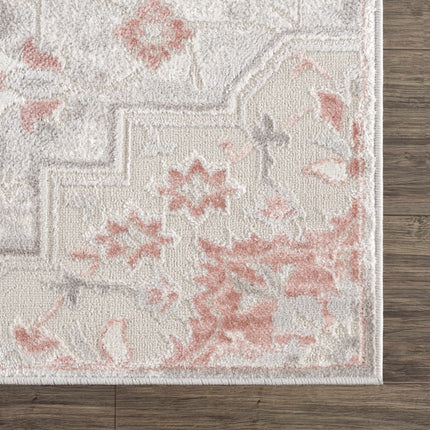 Calum Pink Floral Thick Area Rug - Clearance Rugs TriadCommerceInc