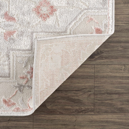 Calum Pink Floral Thick Area Rug - Clearance Rugs TriadCommerceInc